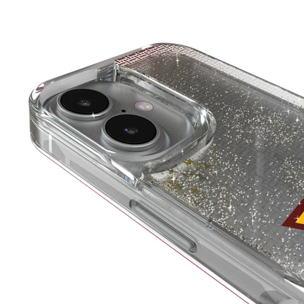 Washington Commanders Linen Glitter Phone Case for Apple iPhone
