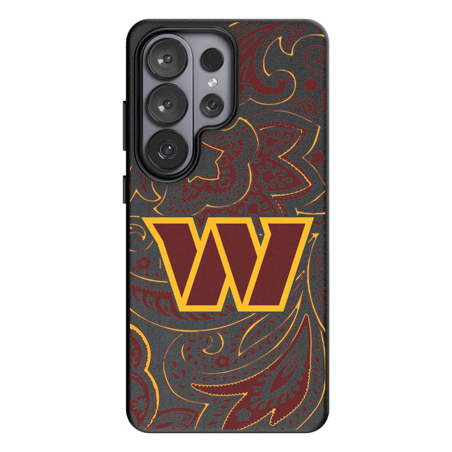 Washington Commanders Paisley MagSafe Compatible Phone Case for Samsung Galaxy