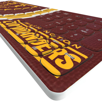 Washington Commanders Stripe Curved Wireless Keyboard