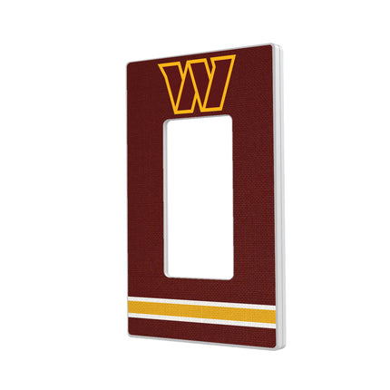 Washington Commanders Stripe Hidden-Screw Light Switch Plate