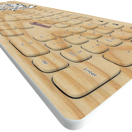 Washington Nationals Baseball Bat Curved Wireless Keyboard