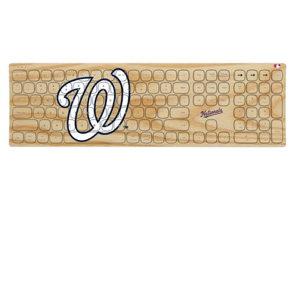 Washington Nationals Baseball Bat Curved Wireless Keyboard