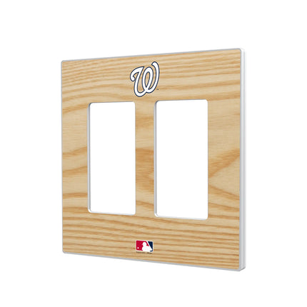 Washington Nationals Baseball Bat Hidden-Screw Light Switch Plate