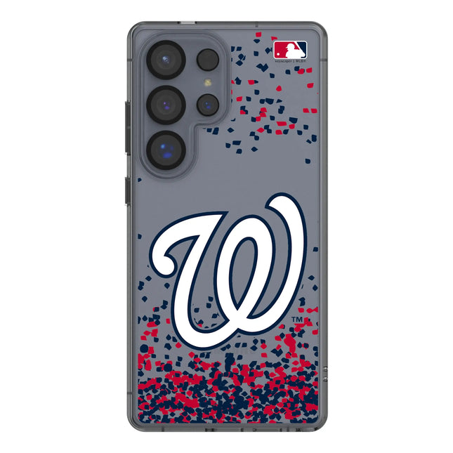 Washington Nationals Confetti Clear Phone Case for Samsung Galaxy
