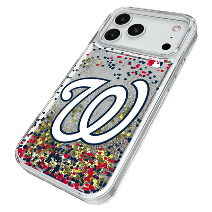 Washington Nationals Confetti Glitter Phone Case for Apple iPhone