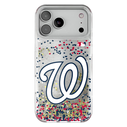 Washington Nationals Confetti Glitter Phone Case for Apple iPhone