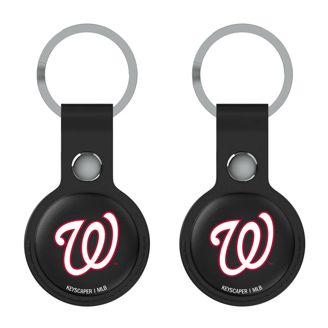 Washington Nationals Insignia Black Airtag Holder 2-Pack