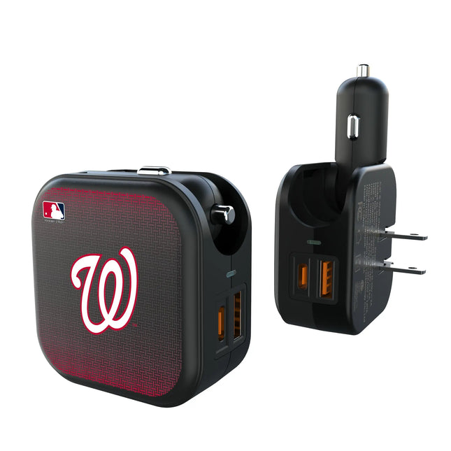 Washington Nationals Linen 2 in 1 USB A/C Charger