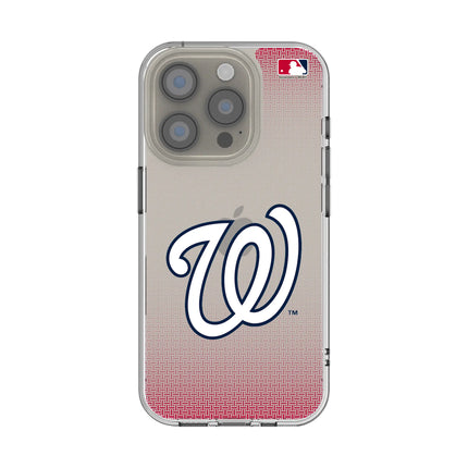 Washington Nationals Linen Clear Phone Case for Apple iPhone