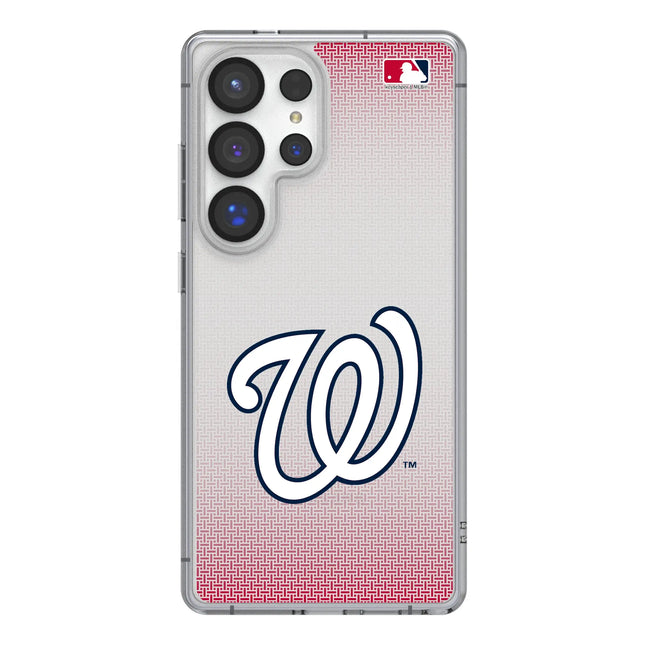 Washington Nationals Linen Clear Phone Case for Samsung Galaxy