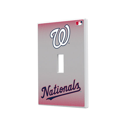 Washington Nationals Linen Hidden-Screw Light Switch Plate