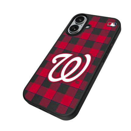 Washington Nationals Plaid MagSafe Compatible Phone Case for Apple iPhone