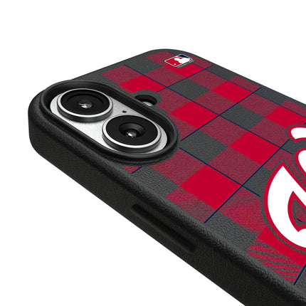 Washington Nationals Plaid MagSafe Compatible Phone Case for Apple iPhone