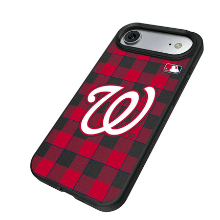 Washington Nationals Plaid MagSafe Compatible Phone Case for Apple iPhone