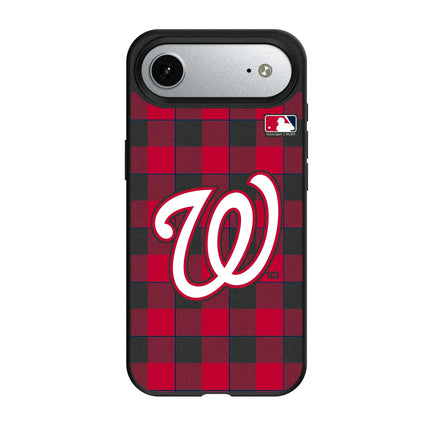 Washington Nationals Plaid MagSafe Compatible Phone Case for Apple iPhone