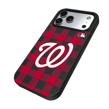 Washington Nationals Plaid MagSafe Compatible Phone Case for Apple iPhone