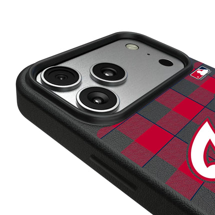 Washington Nationals Plaid MagSafe Compatible Phone Case for Apple iPhone