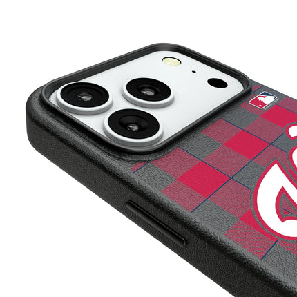 Washington Nationals Plaid MagSafe Compatible Phone Case for Apple iPhone