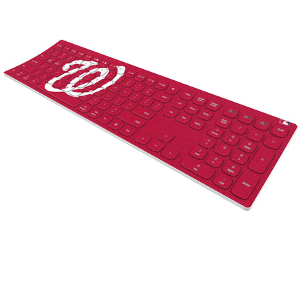Washington Nationals Solid Curved Wireless Keyboard