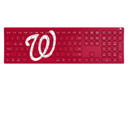 Washington Nationals Solid Curved Wireless Keyboard