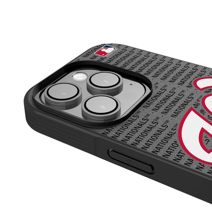 Washington Nationals Text Backdrop Bump Phone Case for Apple iPhone