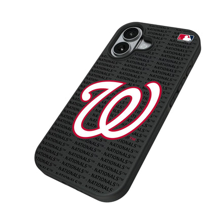 Washington Nationals Text Backdrop Bump Phone Case for Apple iPhone