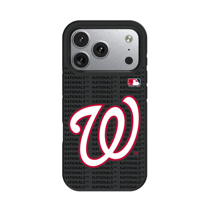 Washington Nationals Text Backdrop Bump Phone Case for Apple iPhone