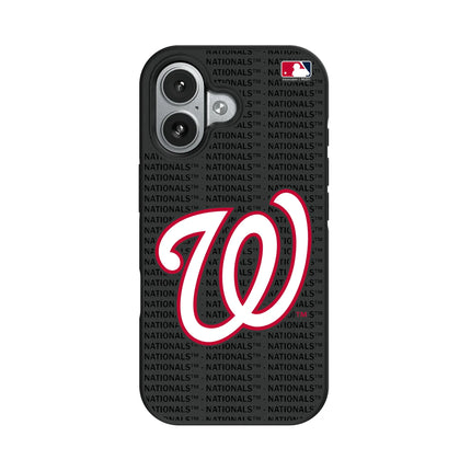 Washington Nationals Text Backdrop Bump Phone Case for Apple iPhone