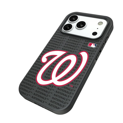 Washington Nationals Text Backdrop Bump Phone Case for Apple iPhone