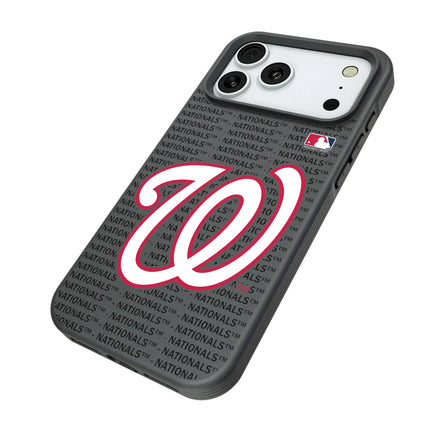 Washington Nationals Text Backdrop Bump Phone Case for Apple iPhone
