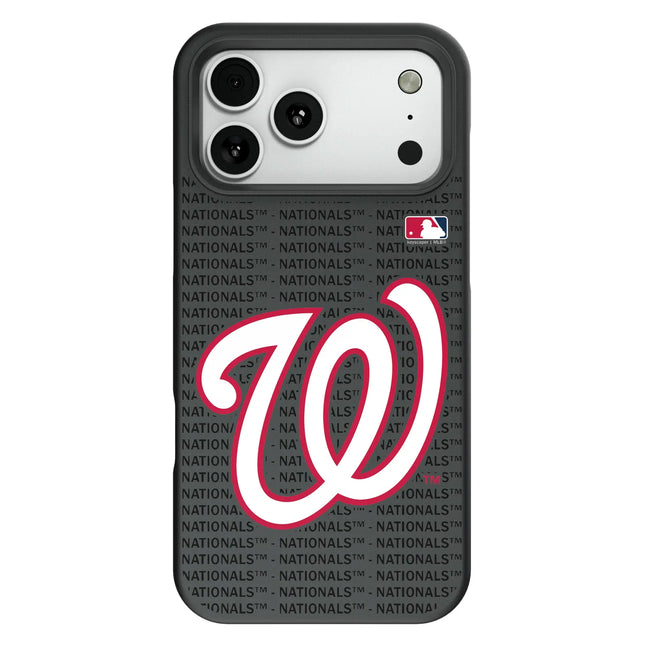 Washington Nationals Text Backdrop Bump Phone Case for Apple iPhone