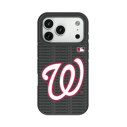 Washington Nationals Text Backdrop Bump Phone Case for Apple iPhone