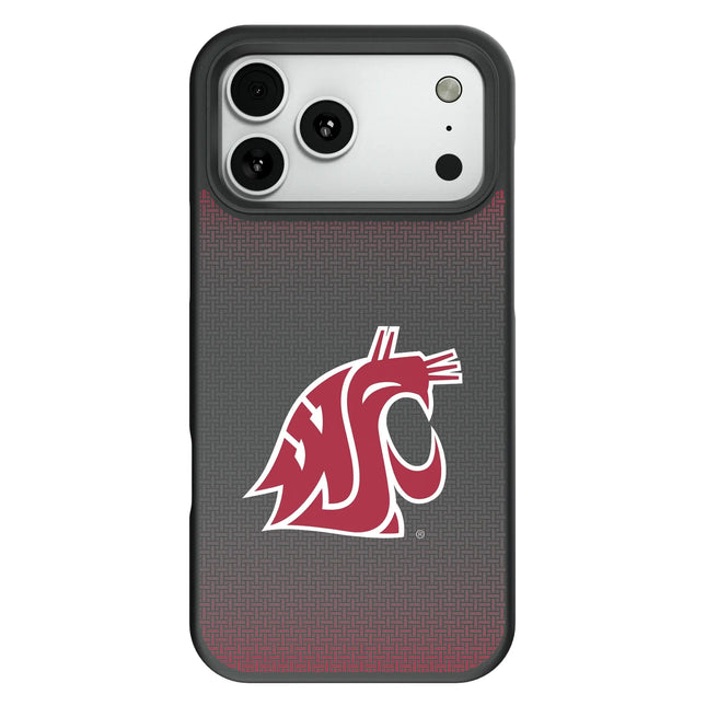 Washington State University Cougars Linen Bump Phone Case for Apple iPhone