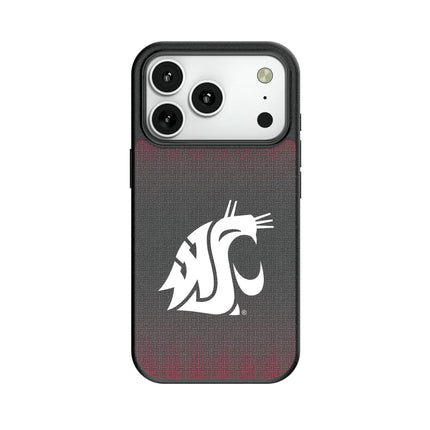 Washington State University Cougars Linen MagSafe Compatible Phone Case for Apple iPhone