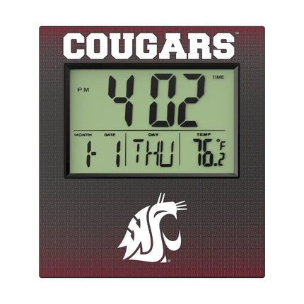 Washington State University Cougars Linen Wall Clock