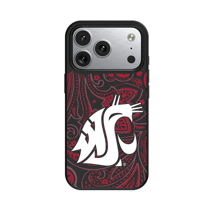 Washington State University Cougars Paisley MagSafe Compatible Phone Case for Apple iPhone