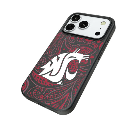 Washington State University Cougars Paisley MagSafe Compatible Phone Case for Apple iPhone