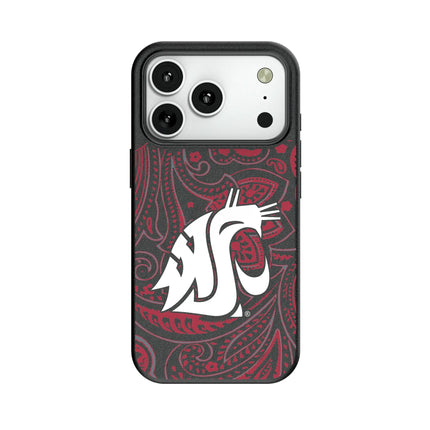 Washington State University Cougars Paisley MagSafe Compatible Phone Case for Apple iPhone