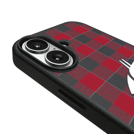 Washington State University Cougars Plaid MagSafe Compatible Phone Case for Apple iPhone