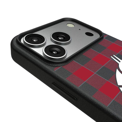 Washington State University Cougars Plaid MagSafe Compatible Phone Case for Apple iPhone