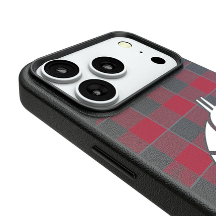 Washington State University Cougars Plaid MagSafe Compatible Phone Case for Apple iPhone