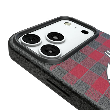 Washington State University Cougars Plaid MagSafe Compatible Phone Case for Apple iPhone
