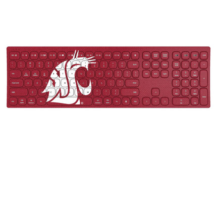 Washington State University Cougars Solid Curved Wireless Keyboard