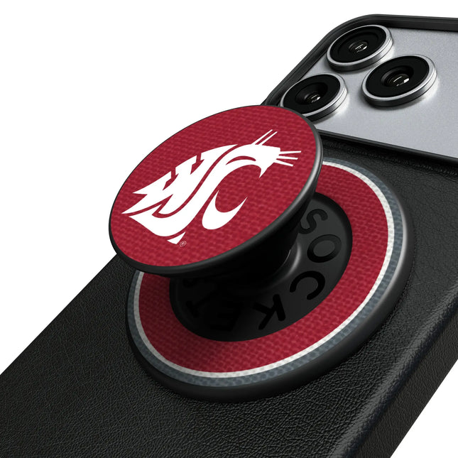 Washington State University Cougars Stripe PopSockets Magnetic Phone Grip and Stand