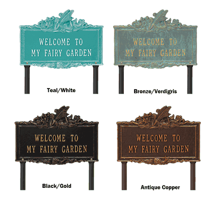 Welcome to My Fairy Garden Lawn Plaque