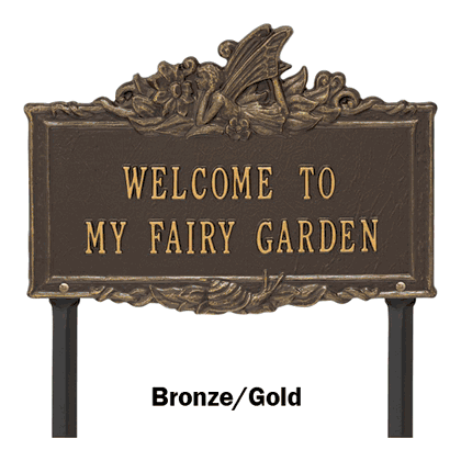 Welcome to My Fairy Garden Lawn Plaque
