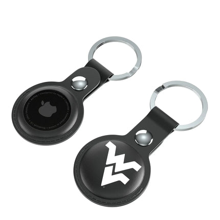 West Virginia University Mountaineers Insignia Black Airtag Holder 2-Pack