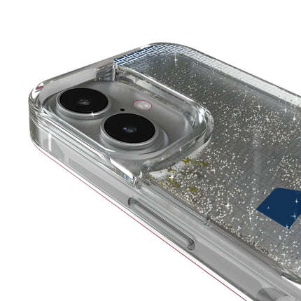 West Virginia University Mountaineers Linen Glitter Phone Case for Apple iPhone