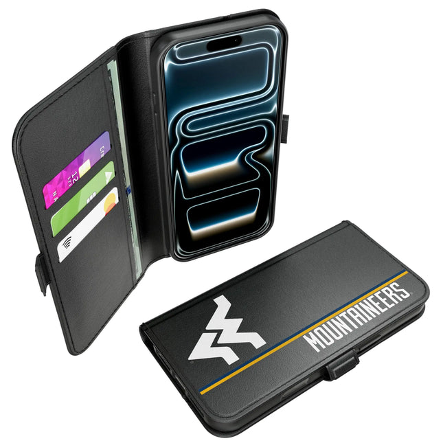 West Virginia University Mountaineers Sidebar Folio 2.0 Case for Apple iPhone