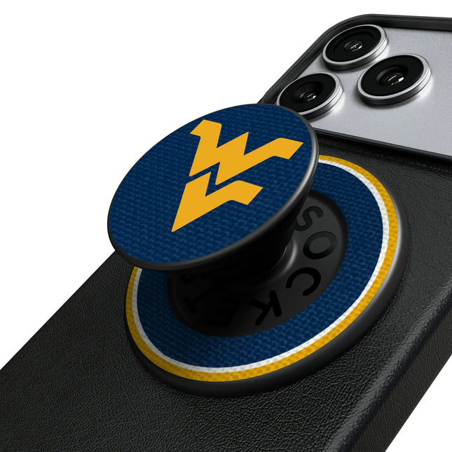 West Virginia University Mountaineers Stripe PopSockets Magnetic Phone Grip and Stand
